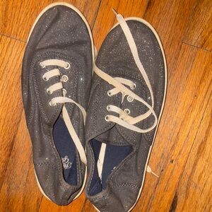 Faded Glory Gray Sneakers Classic Low-Top Casual